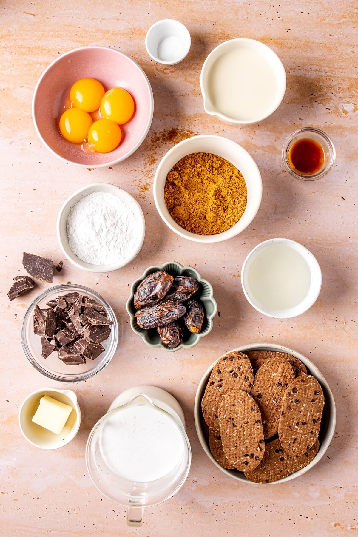 Ingredients for Dairy-Free Chocolate Cream Pie - Olivia Adriance