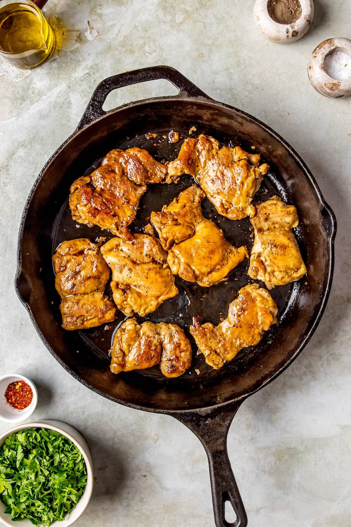 How to Make Chimichurri Chicken Thighs Step 5 - Olivia Adriance