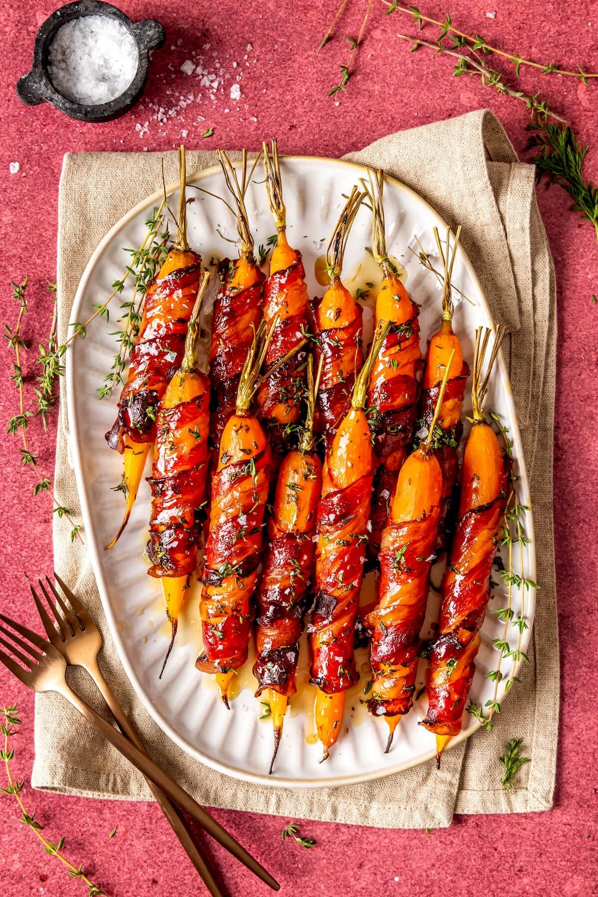 Bacon Wrapped Carrots - Olivia Adriance