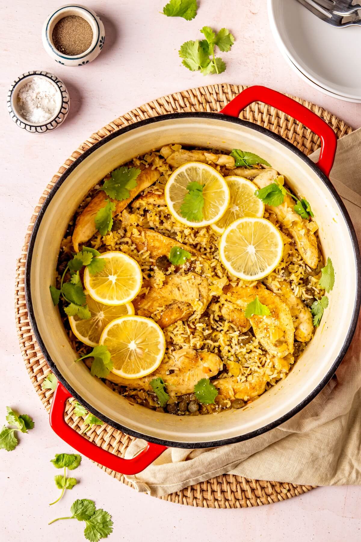 One Pot Chicken Piccata and Rice - Olivia Adriance