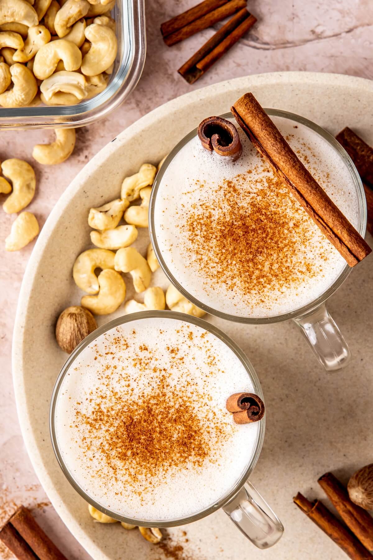 Creamy Dairy Free Holiday Nog - Olivia Adriance