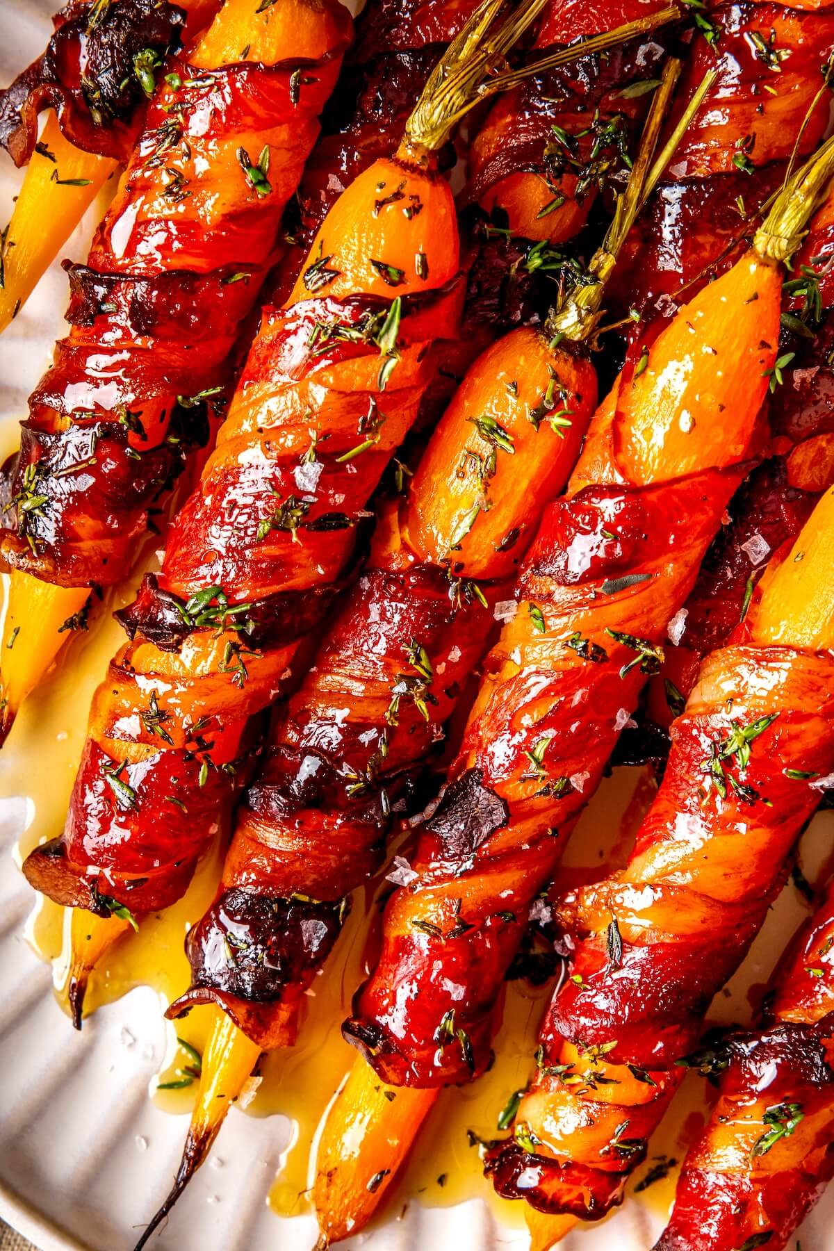Bacon Wrapped Carrots - Olivia Adriance
