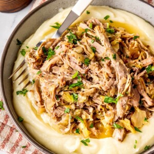 Braised Pork with Sauerkraut and Apples - Olivia Adriance