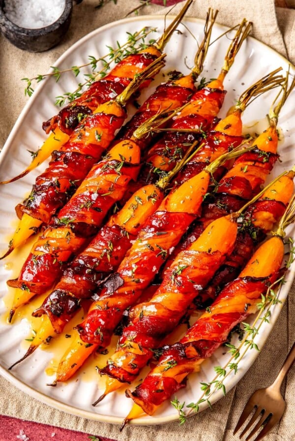 Bacon Wrapped Carrots - Olivia Adriance