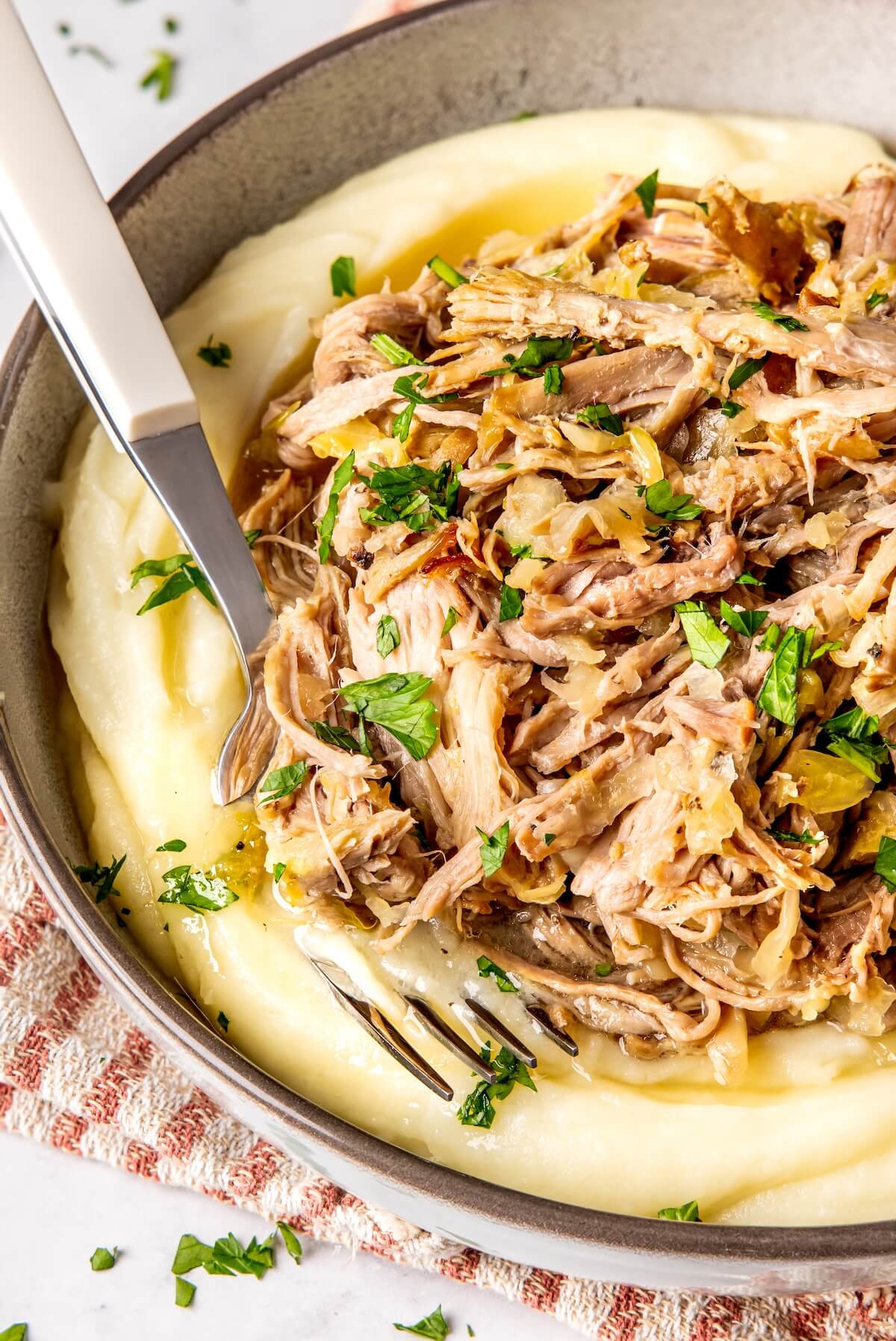 Braised Pork with Sauerkraut and Apples - Olivia Adriance