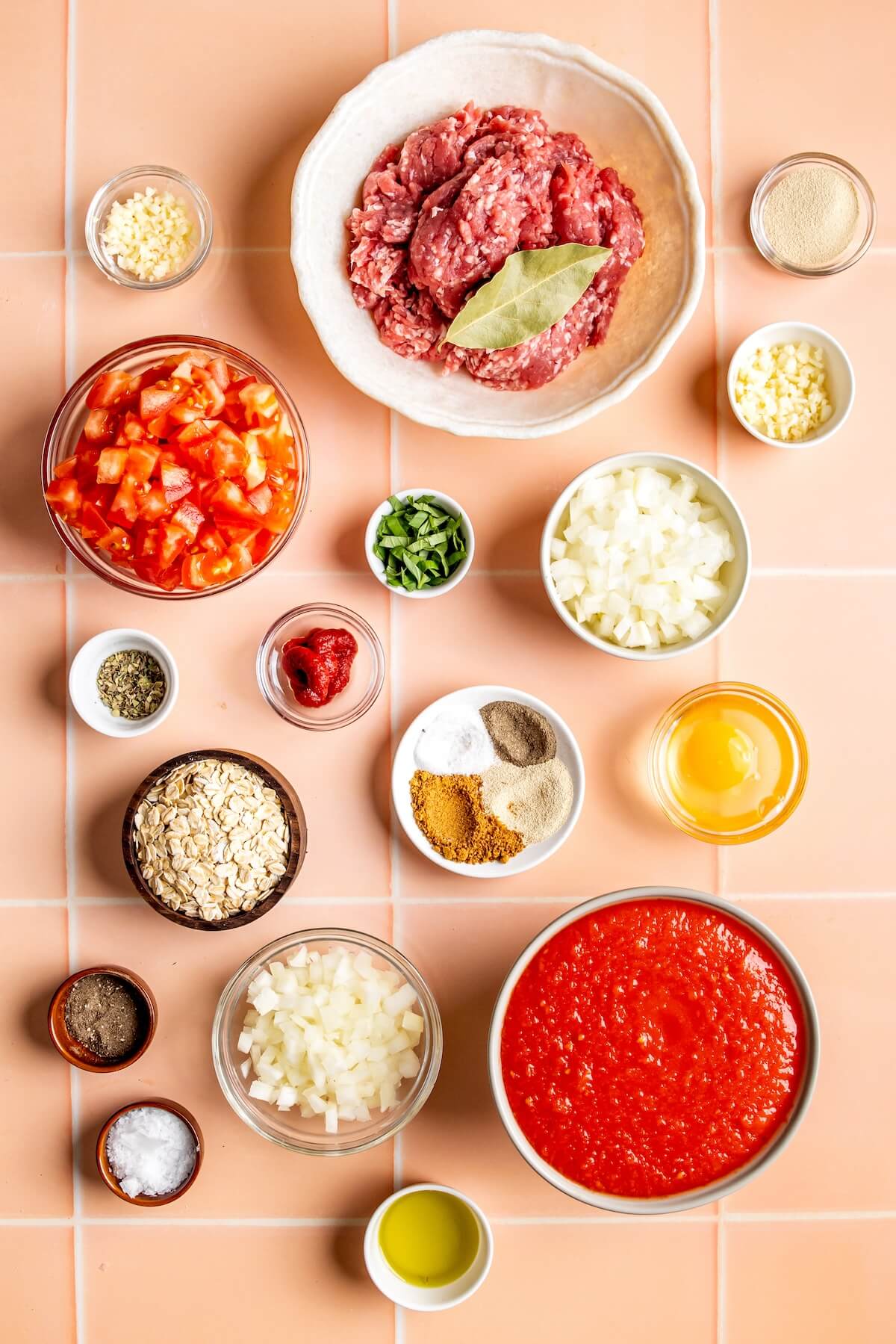 Ingredients for Weeknight Stovetop Meatballs - Olivia Adriance