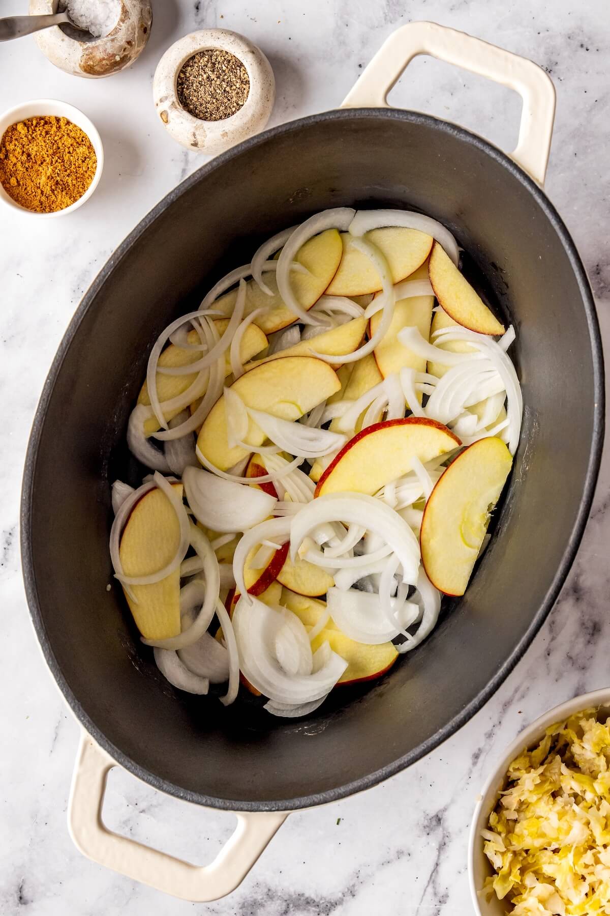 How to Make Braised Pork with Sauerkraut and Apples Step 1 - Olivia Adriance