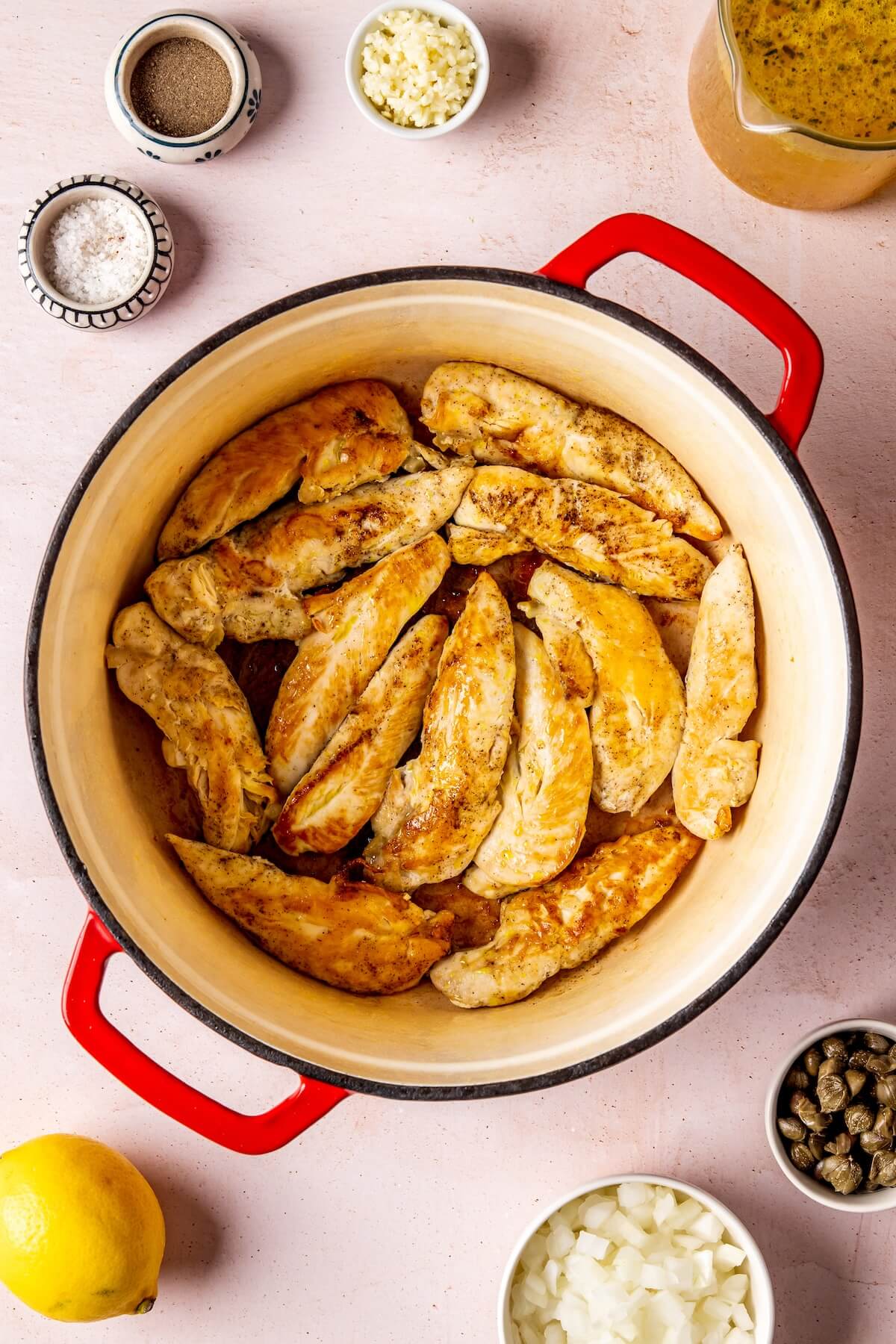 How to Make One Pot Chicken Piccata and Rice Step 2 - Olivia Adriance