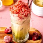 Strawberry Shaved Ice Matcha Latte - Olivia Adriance