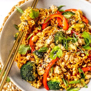 Ground Chicken Ramen Bowls - Olivia Adriance