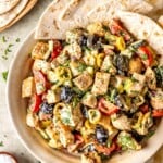 High Protein Greek Chicken Salad - Olivia Adriance