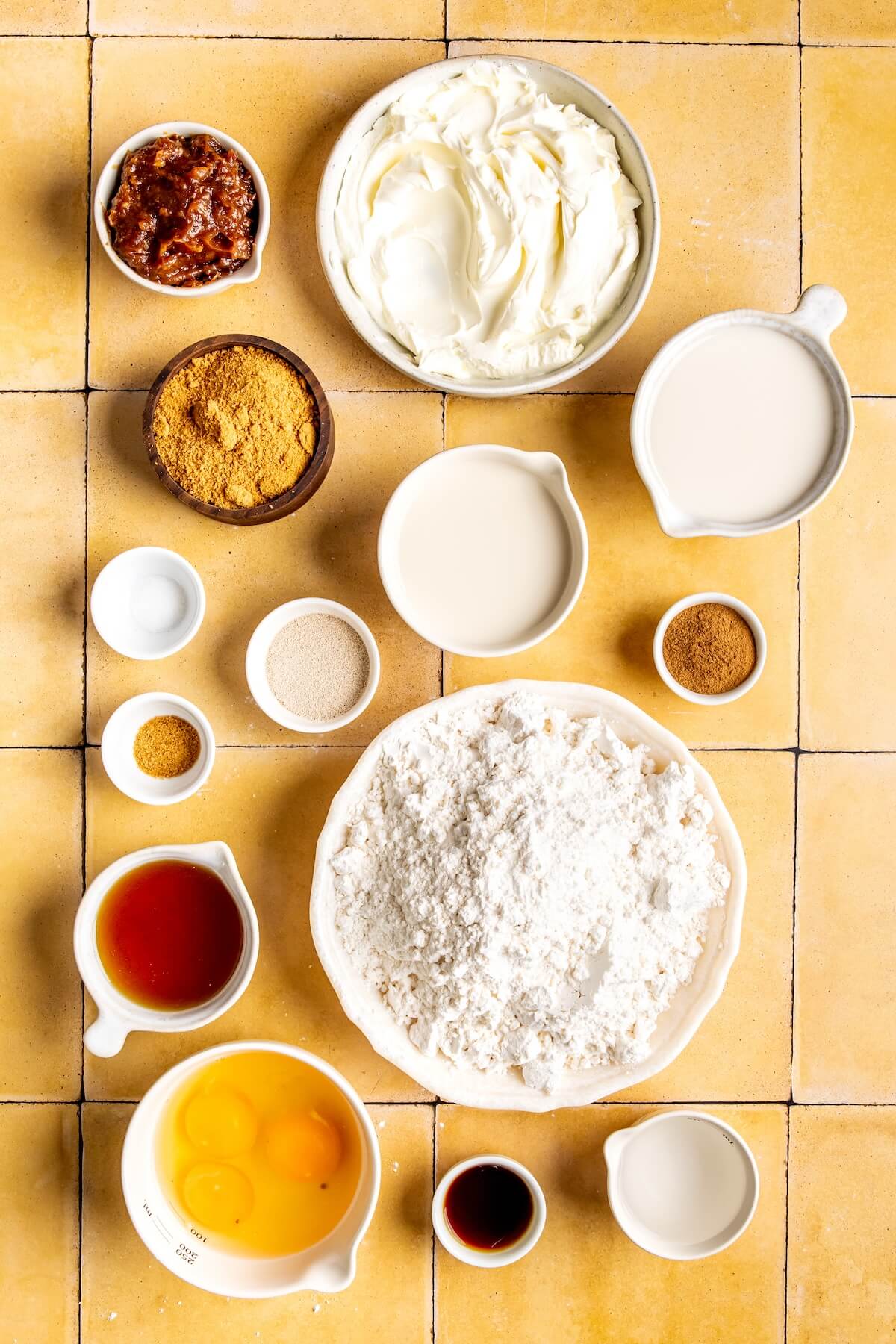 Ingredients for GF DF Cinnamon Rolls - Olivia Adriance