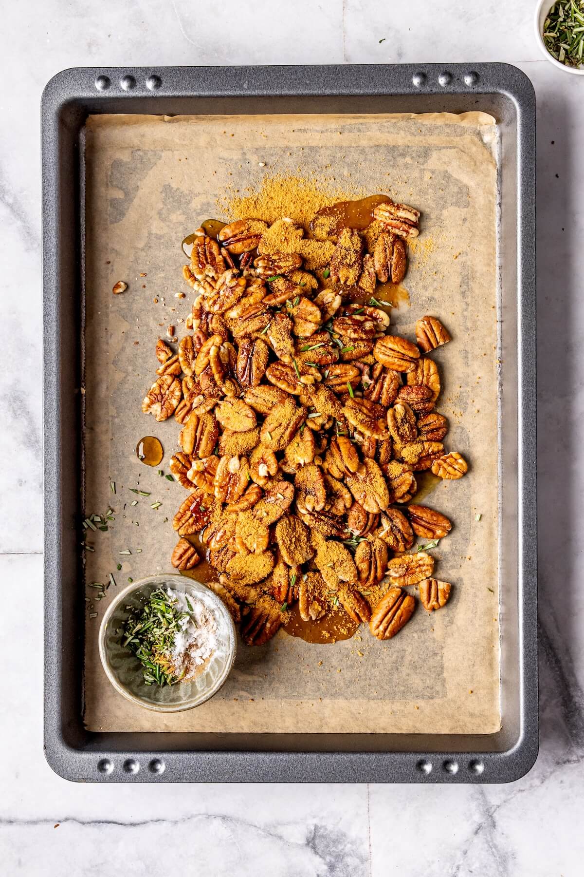 How to Make Candied Pecan Crusted Sweet Potato Casserole Step 1 - Olivia Adriance