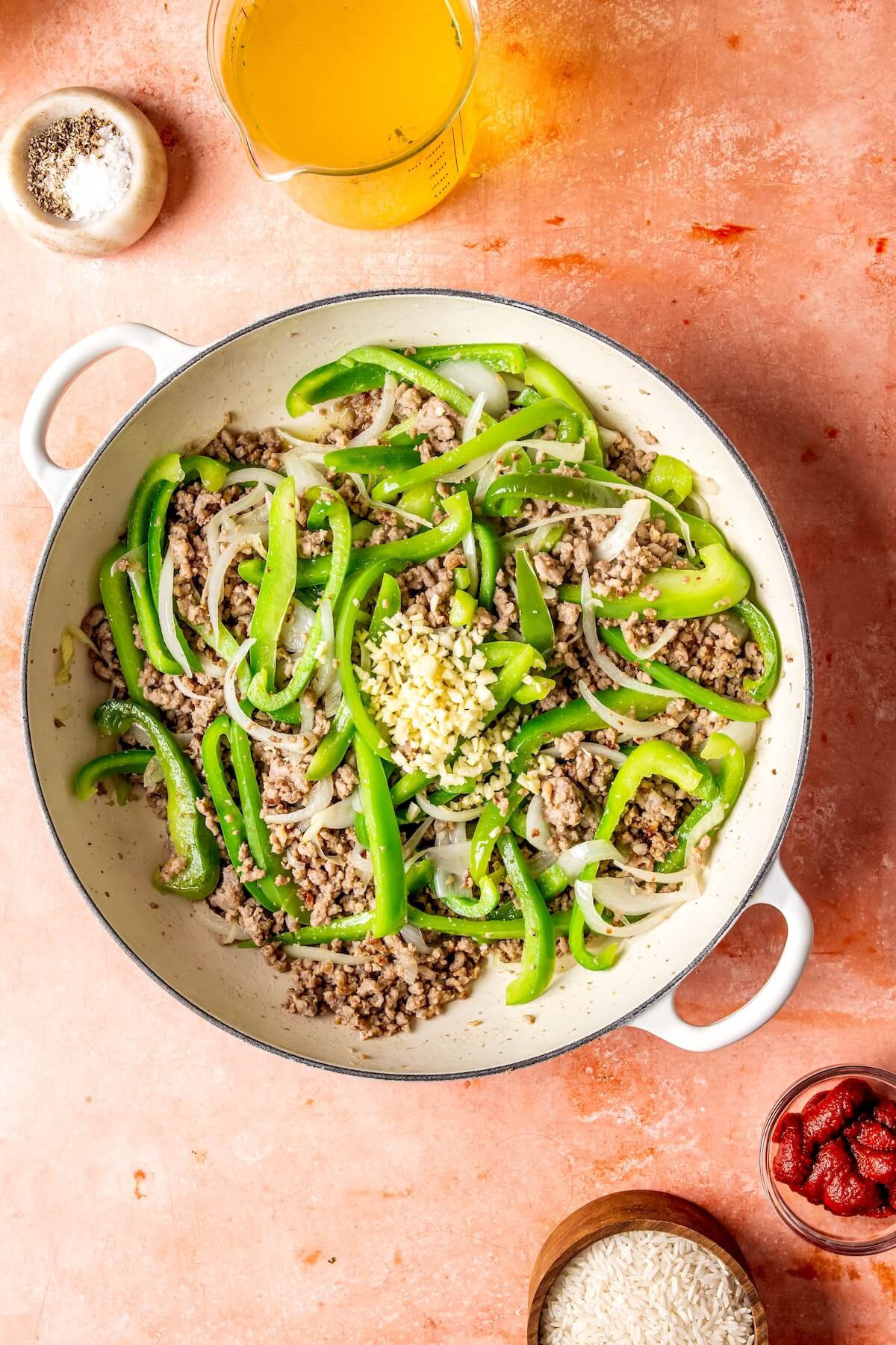 How to Make One Pot Sausage Peppers and Rice Step 4 - Olivia Adriance
