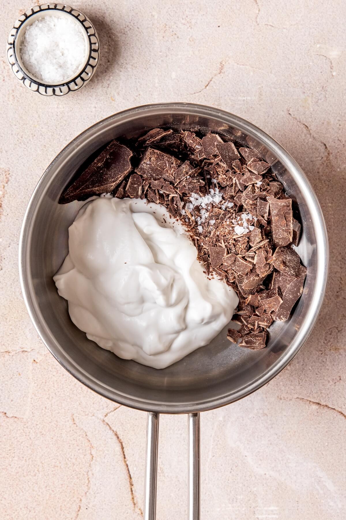 How to Make Edible Cookie Dough Bars with Salted Chocolate Ganache Step 5 - Olivia Adriance