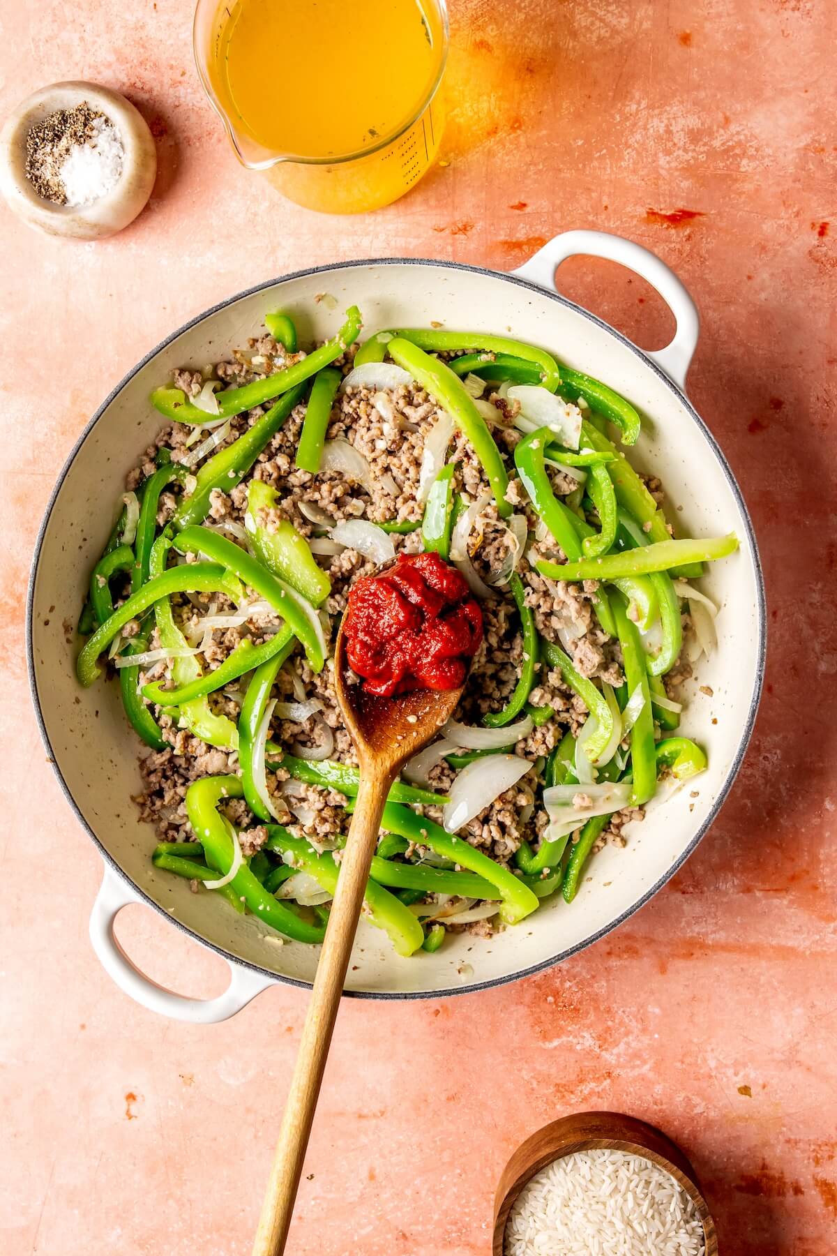 How to Make One Pot Sausage Peppers and Rice Step 5 - Olivia Adriance