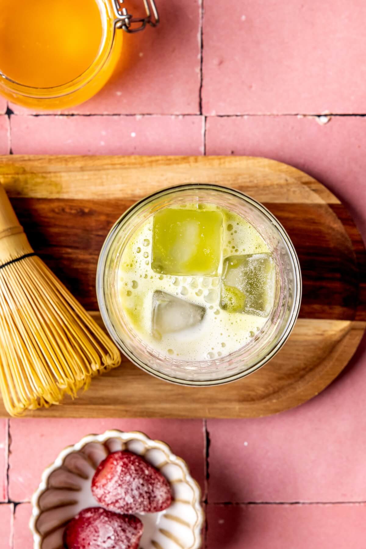 How to Make Strawberry Shaved Ice Matcha Latte Step 6 - Olivia Adriance
