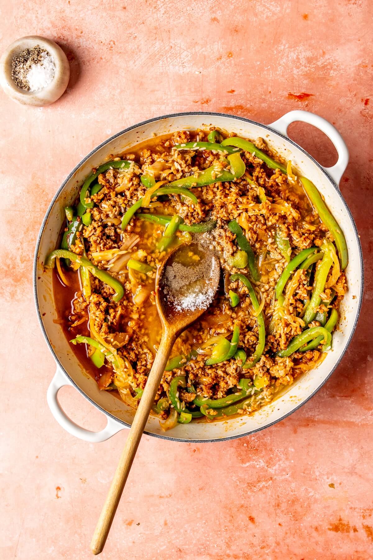 How to Make One Pot Sausage Peppers and Rice Step 7 - Olivia Adriance