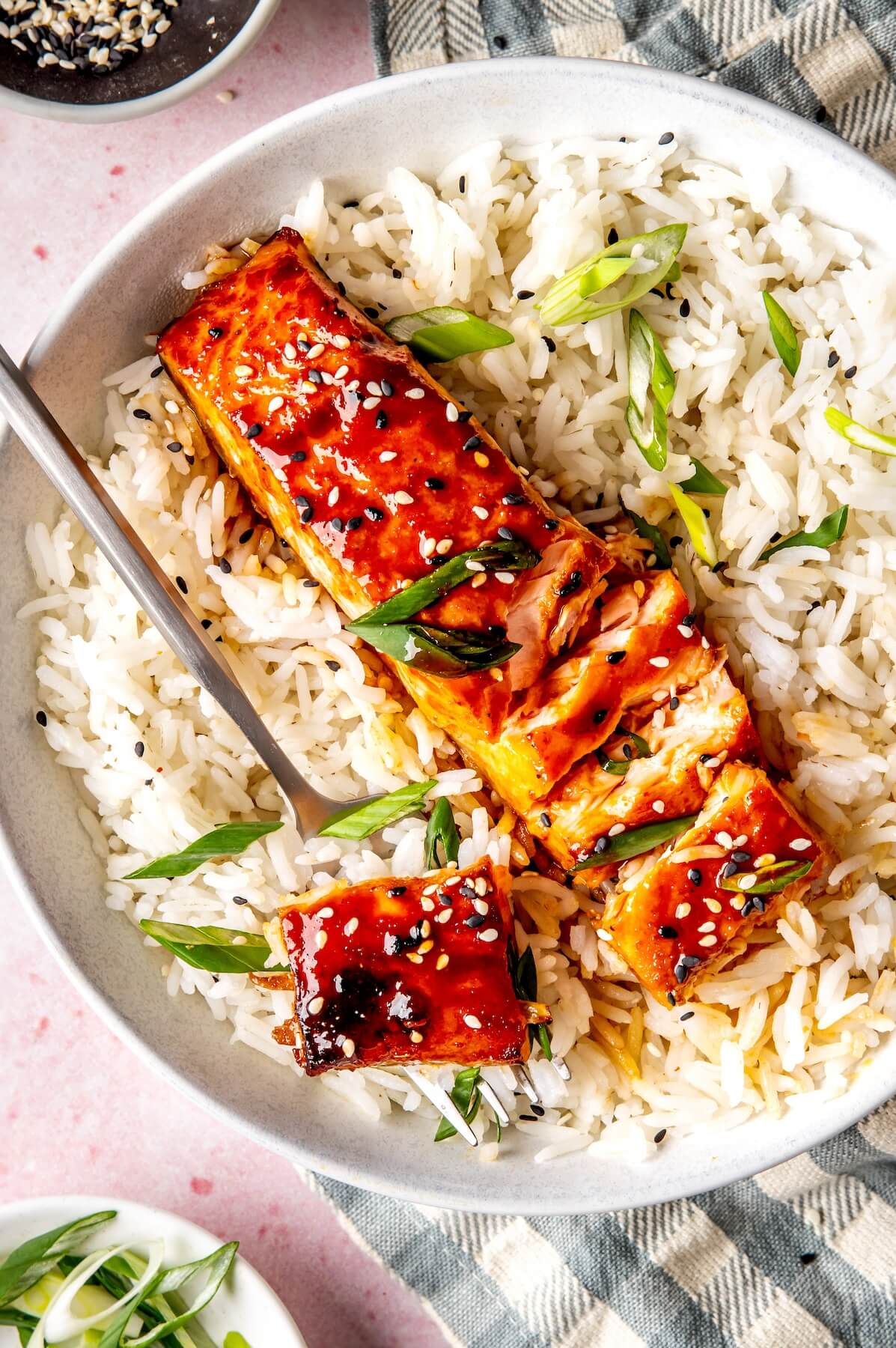 Broiled Honey Sriracha Salmon - Olivia Adriance