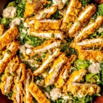 Cashew Caesar Salad with Crispy Chicken - Olivia Adriance