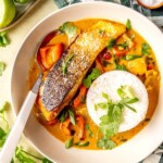 Crispy Skinned Salmon in Red Curry - Olivia Adriance