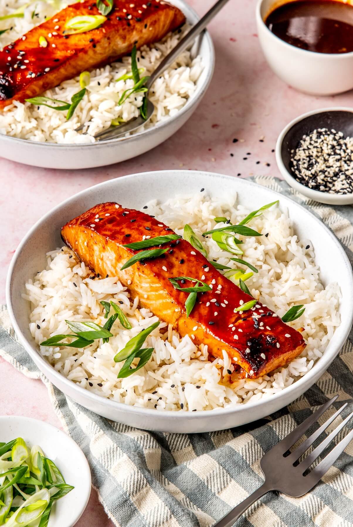 Broiled Honey Sriracha Salmon - Olivia Adriance