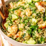 Lemony Dill Quinoa with Roasted Shrimp - Olivia Adriance