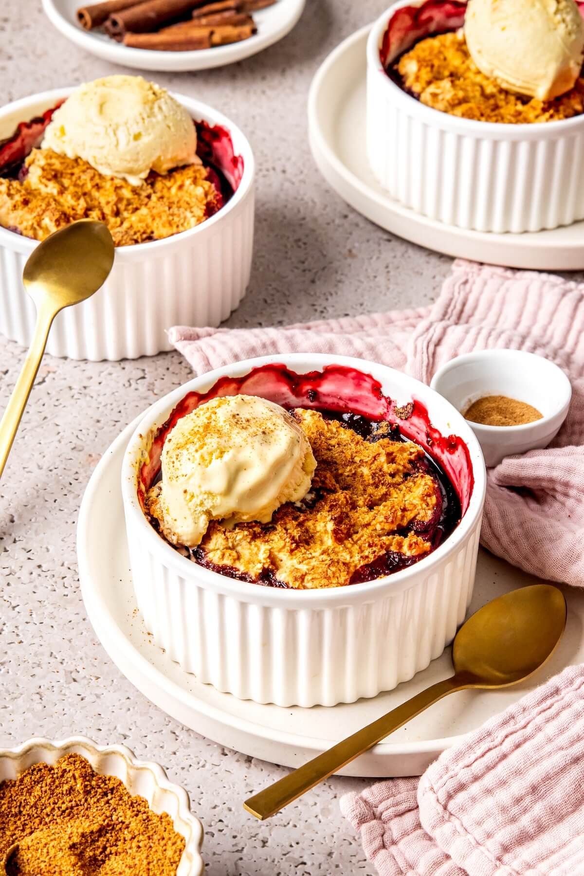 Gluten-Free Mixed Berry Cobbler - Olivia Adriance