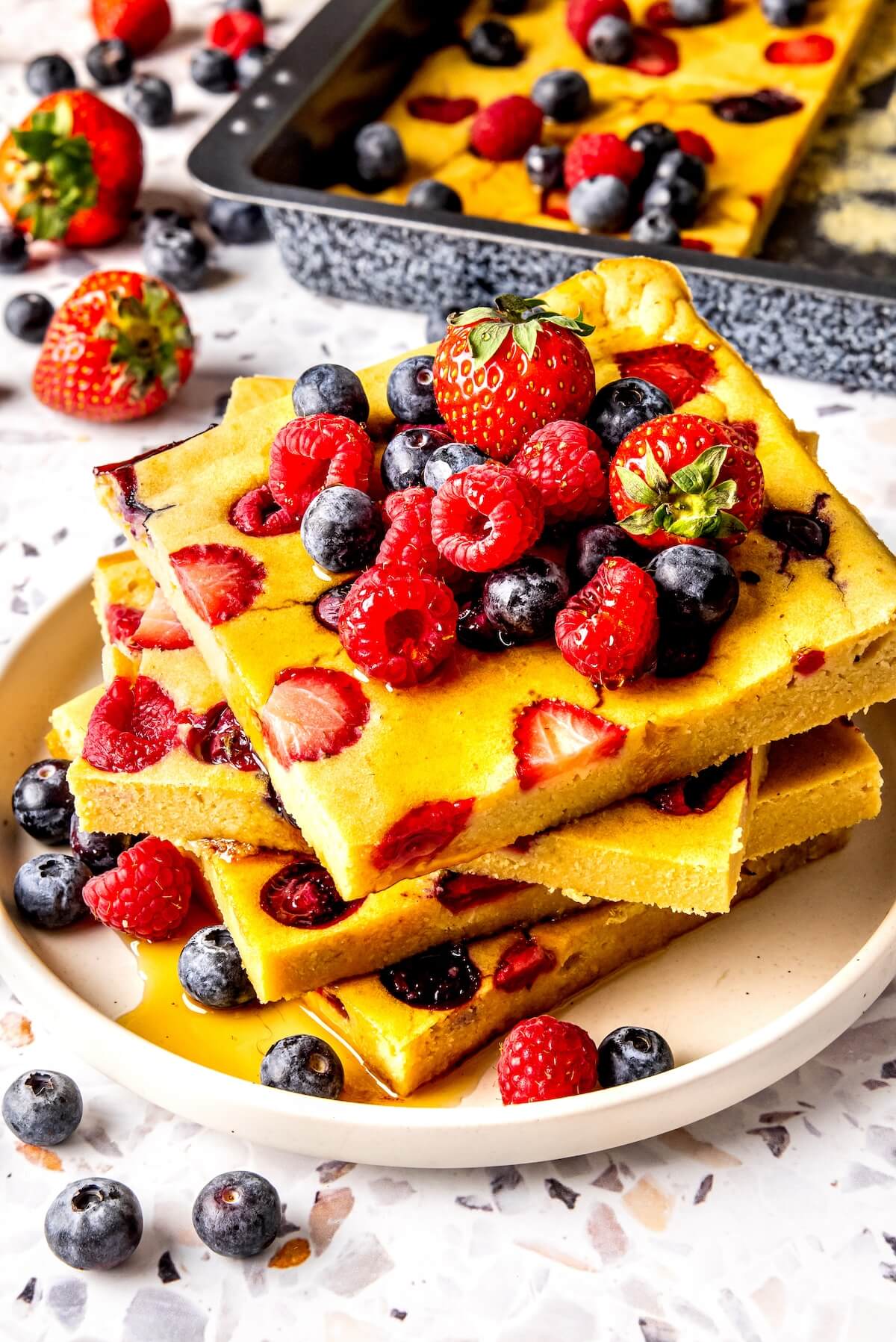 Gluten-Free Sheet Pan Pancakes - Olivia Adriance