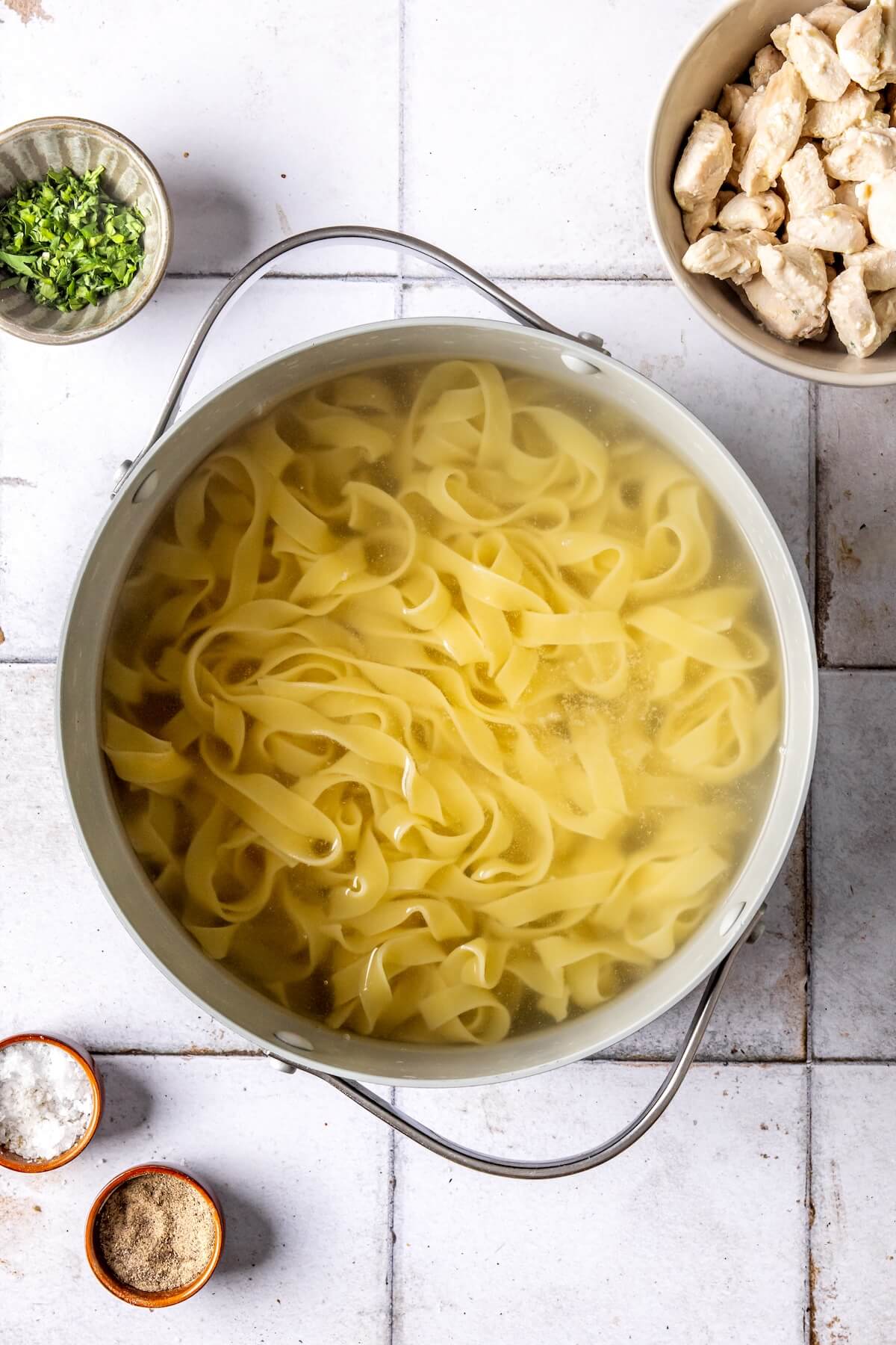 How to Make GF DF Chicken Fettuccine Alfredo Step 4 - Olivia Adriance