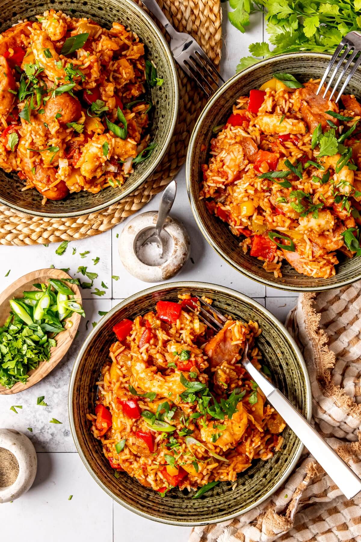One Pot Cajun Shrimp and Sausage - Olivia Adriance