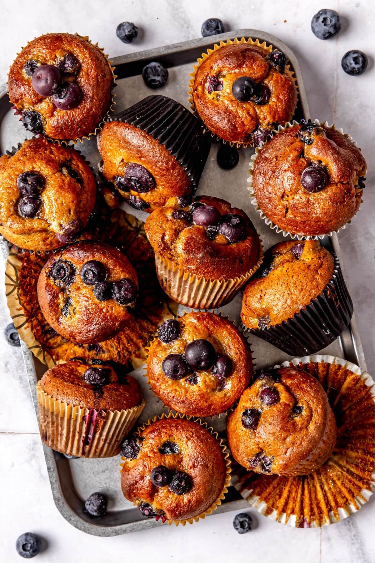 Protein Blueberry Muffins - Olivia Adriance