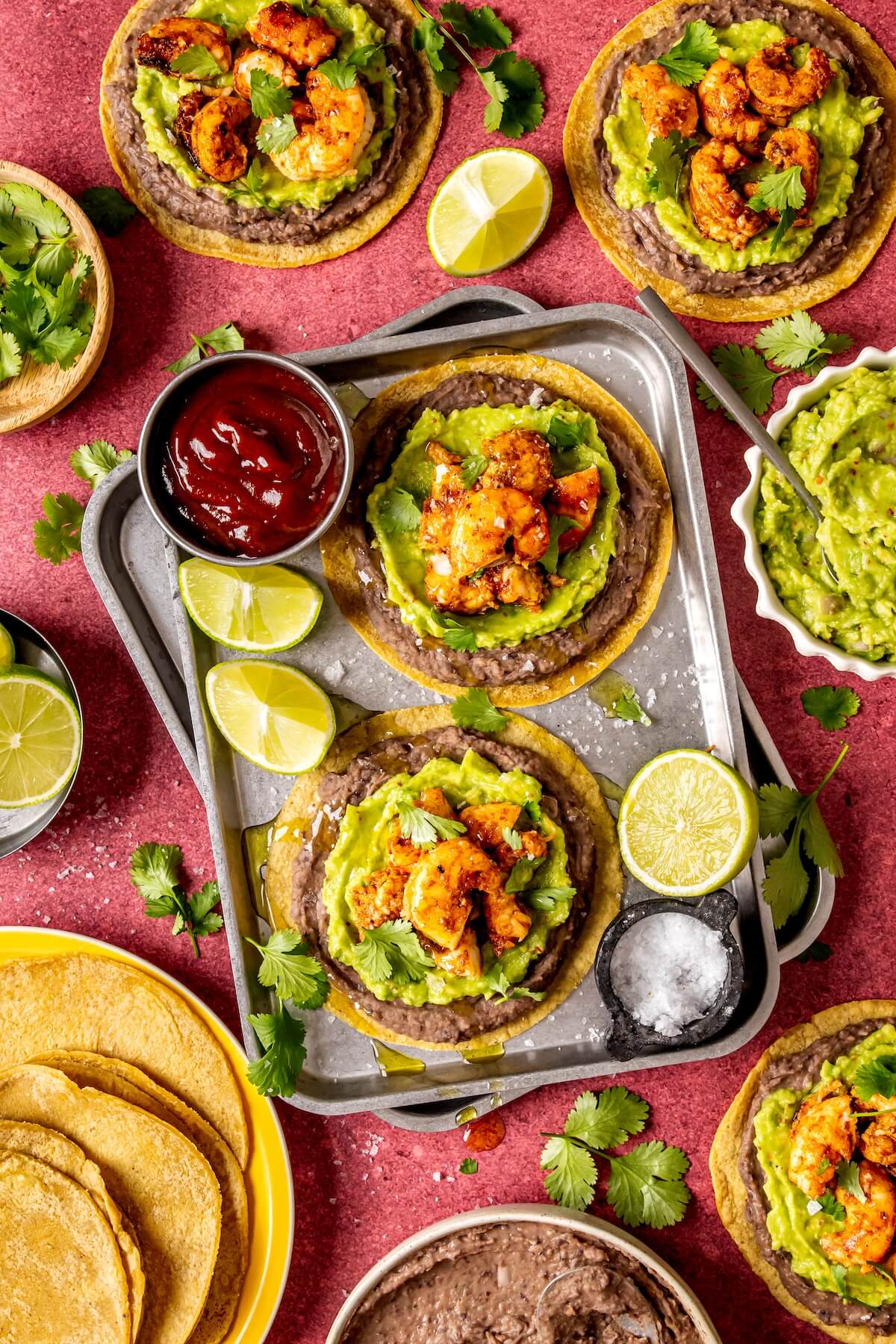 Super Simple Shrimp Tostadas - Olivia Adriance
