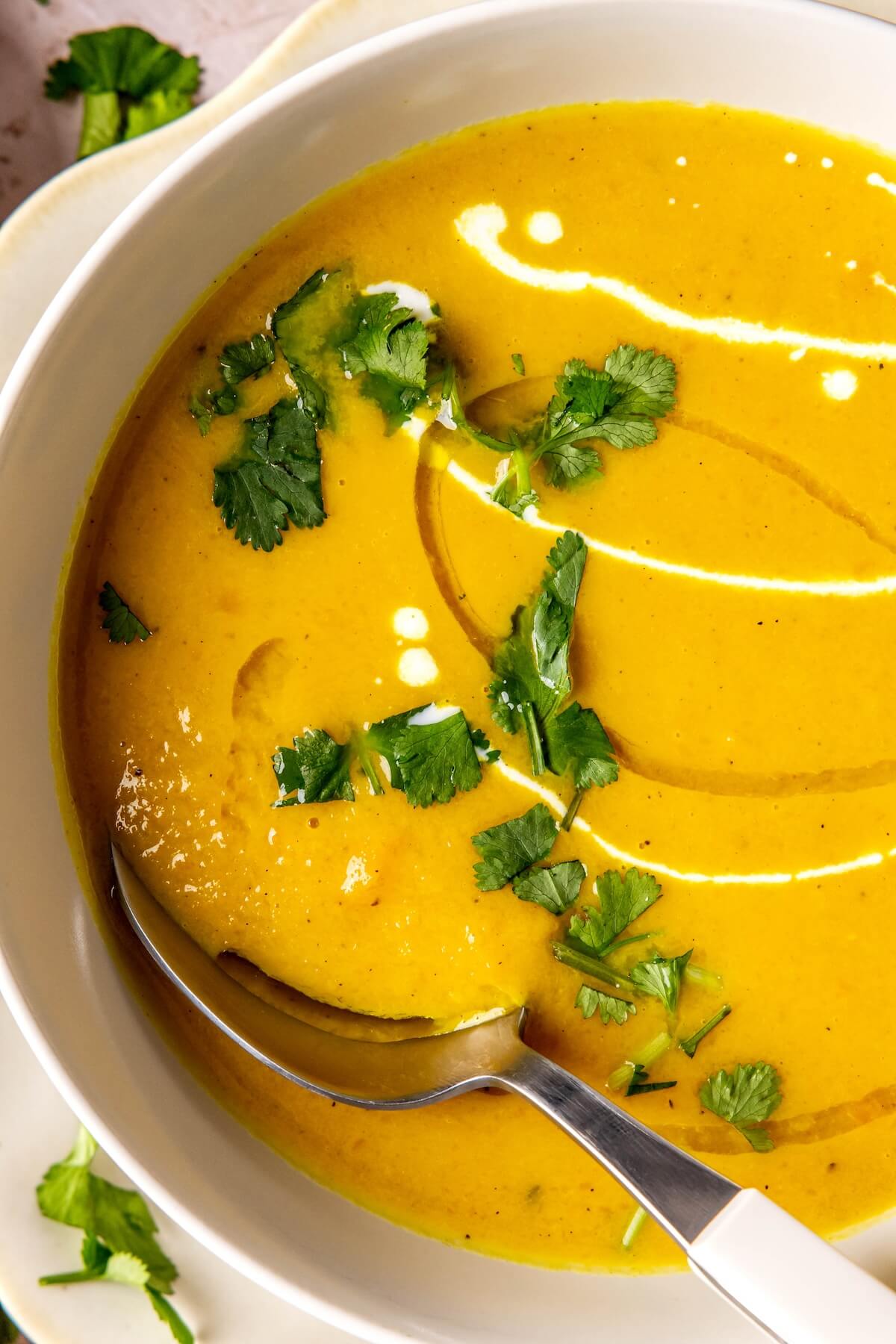 Carrot Ginger Coconut Milk Soup - Olivia Adriance