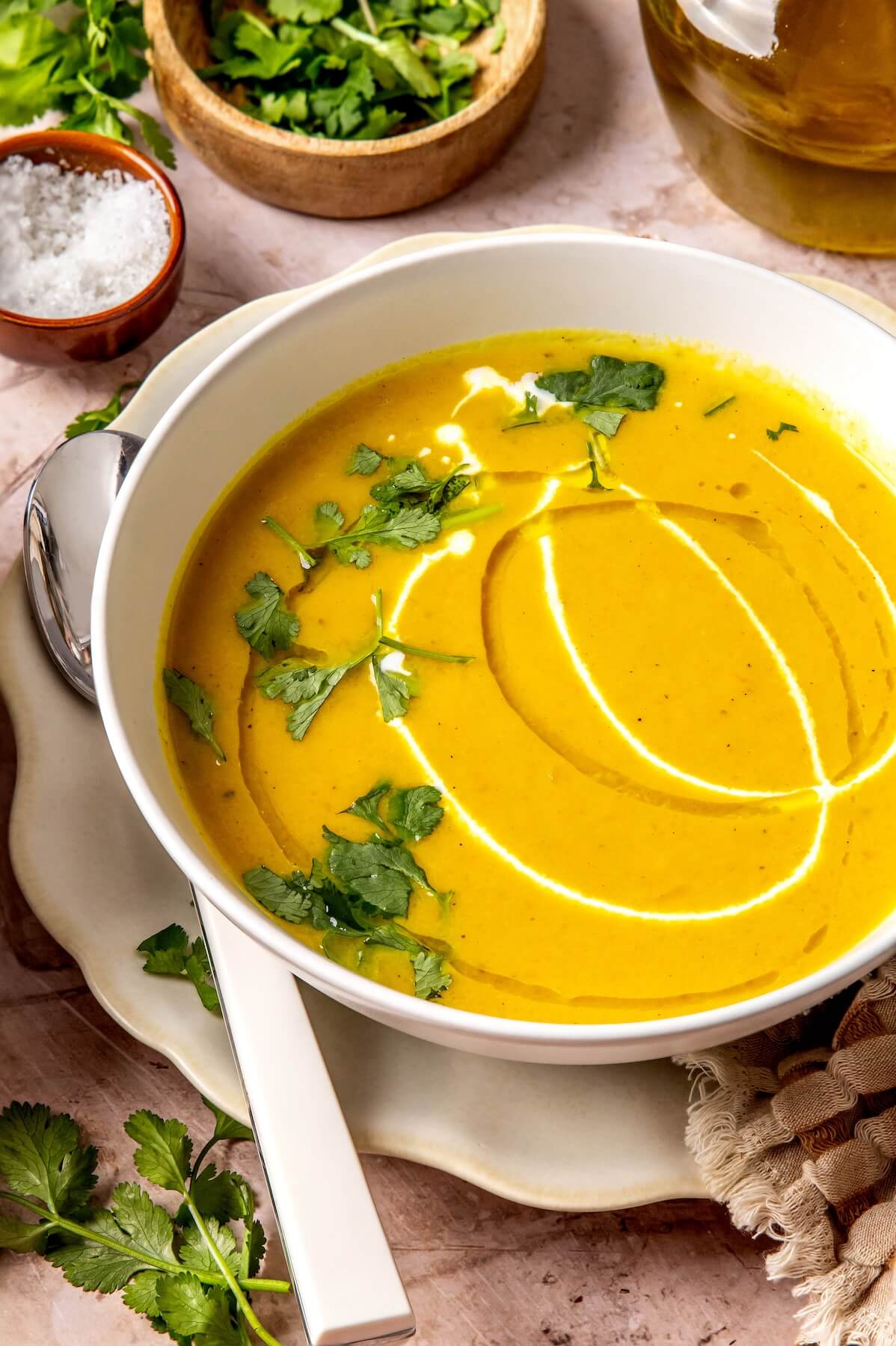Carrot Ginger Coconut Milk Soup - Olivia Adriance