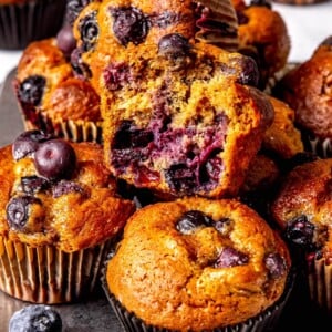 Protein Blueberry Muffins - Olivia Adriance