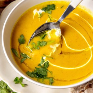 Carrot Ginger Coconut Milk Soup - Olivia Adriance