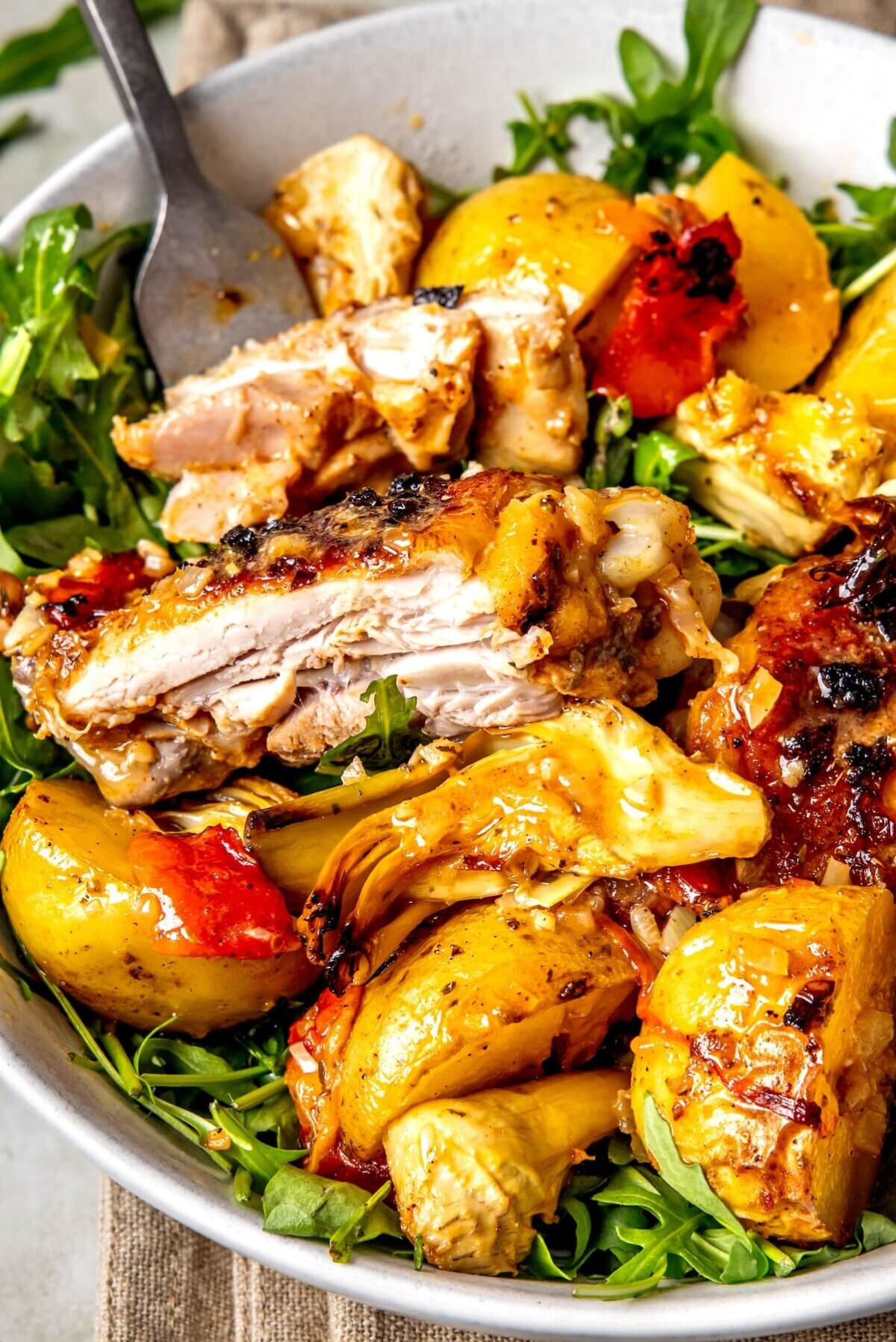 One Pan Mediterranean Chicken - Olivia Adriance