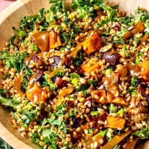 Warm Winter Salad with Roasted Shallot Dressing - Olivia Adriance