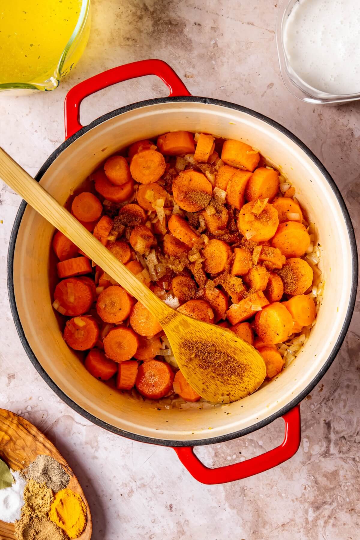 How to Make Carrot Ginger Coconut Milk Soup Step 2 - Olivia Adriance