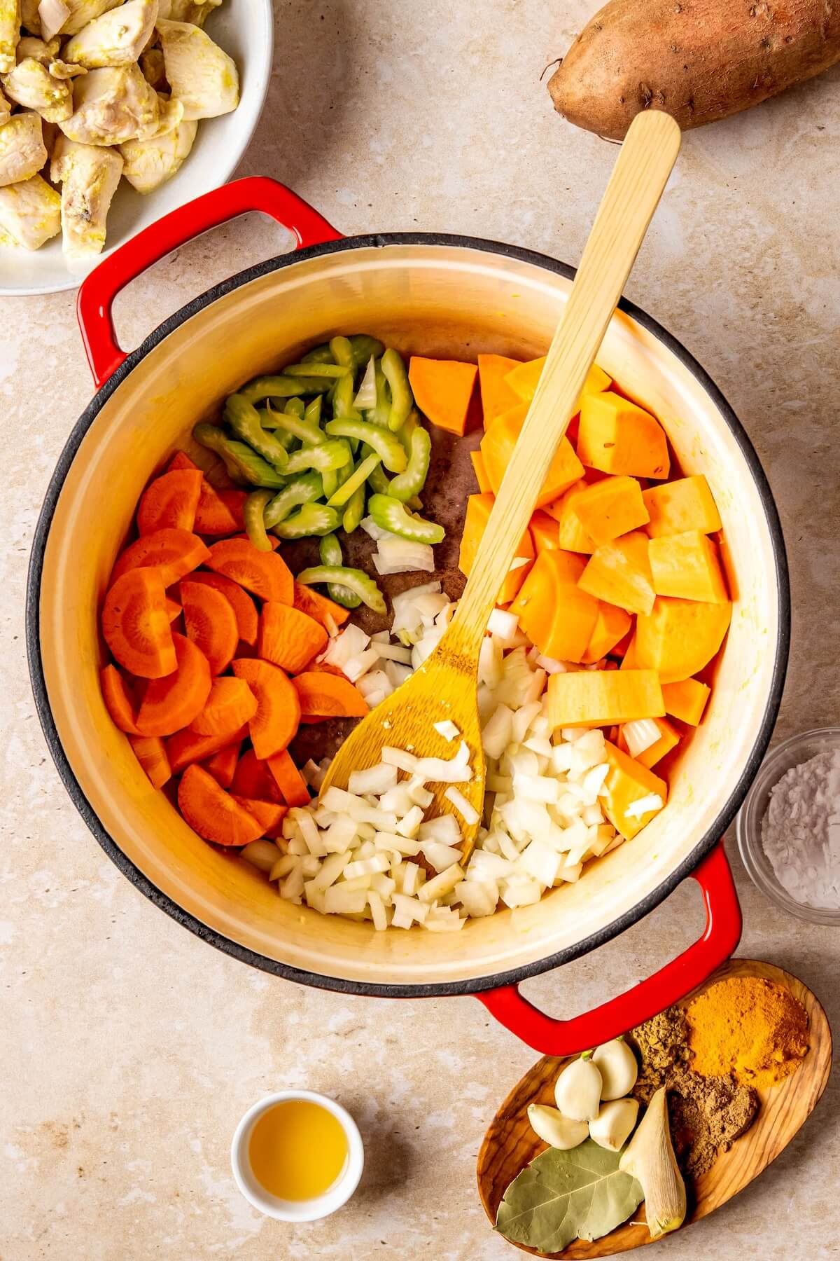 How to Make Turmeric Chicken Stew Step 2 - Olivia Adriance