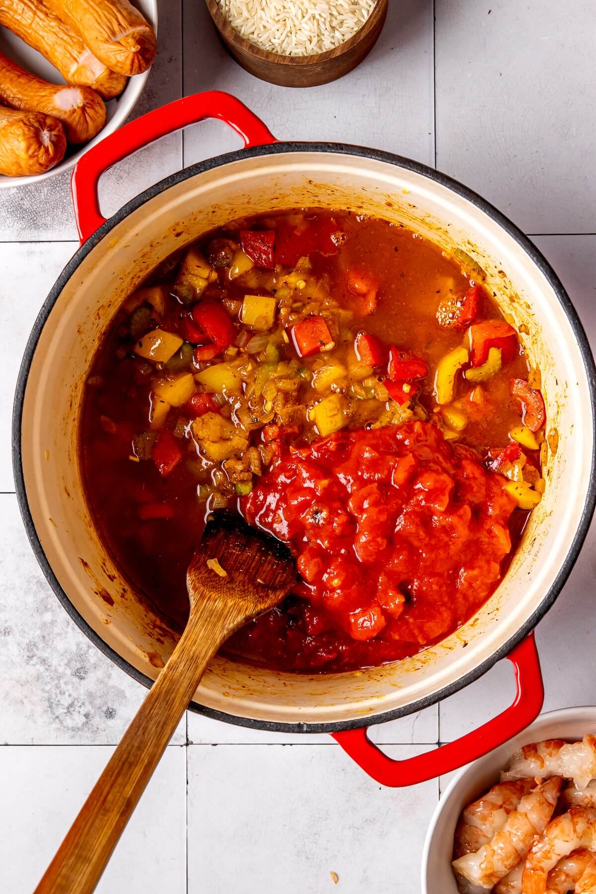 How to Make One Pot Cajun Shrimp and Sausage Step 3 - Olivia Adriance