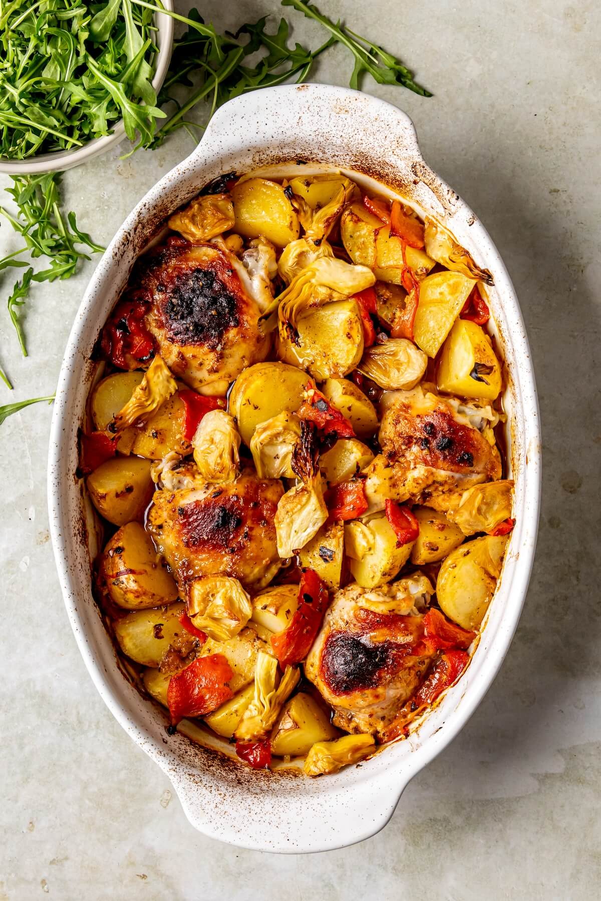 How to Make One Pan Mediterranean Chicken Step 5 - Olivia Adriance