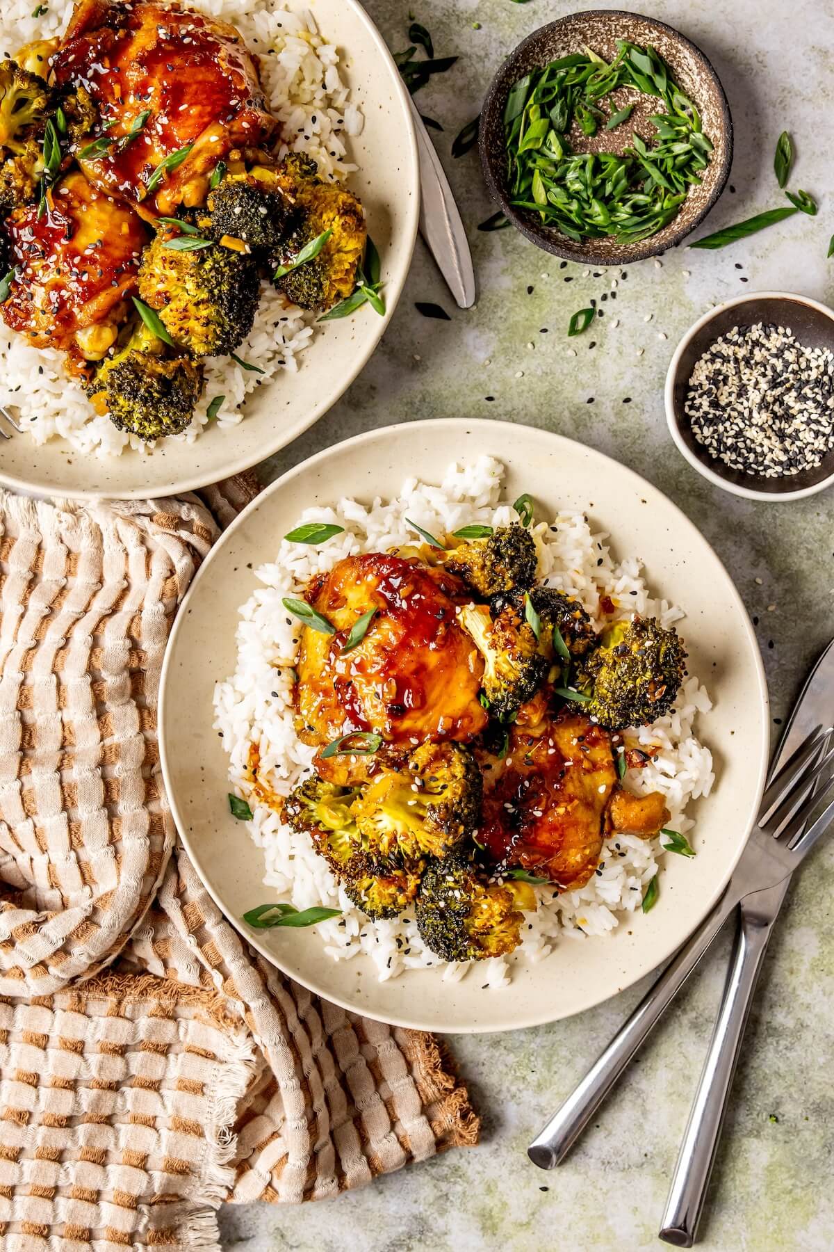Saucy Asian Braised Chicken and Broccoli - Olivia Adriance