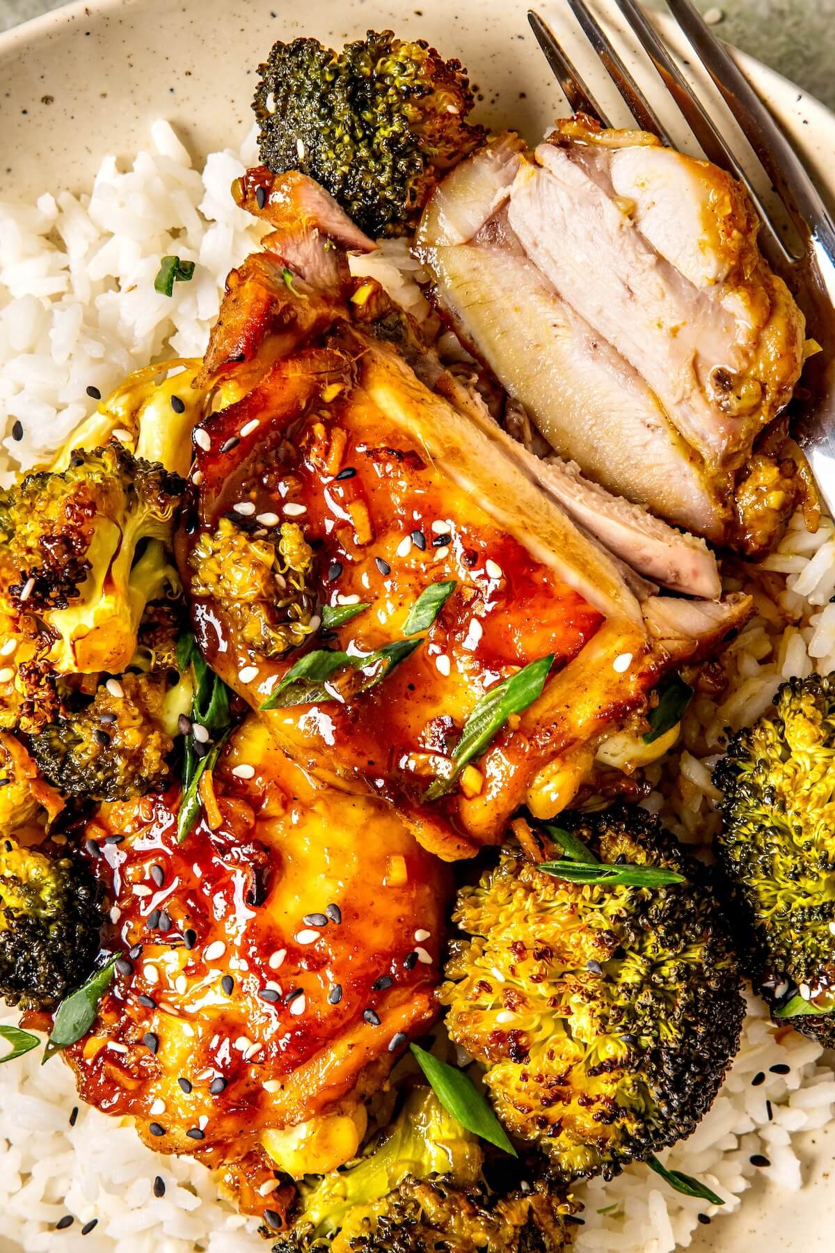 Saucy Asian Braised Chicken and Broccoli - Olivia Adriance