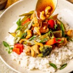 One Skillet Cashew Chicken - Olivia Adriance