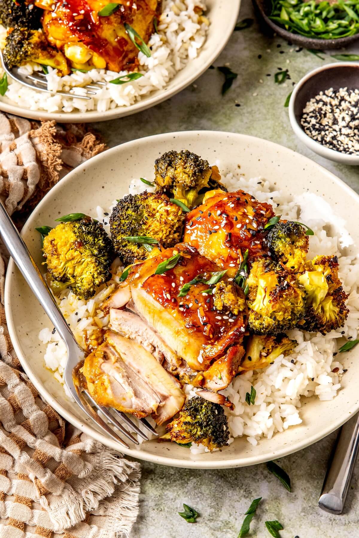 Saucy Asian Braised Chicken and Broccoli - Olivia Adriance