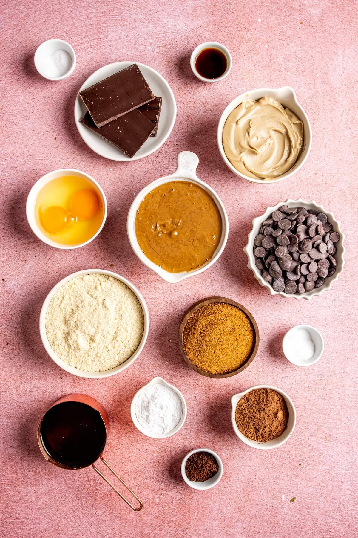 Ingredients for Gluten Free Brownie Cookies - Olivia Adriance