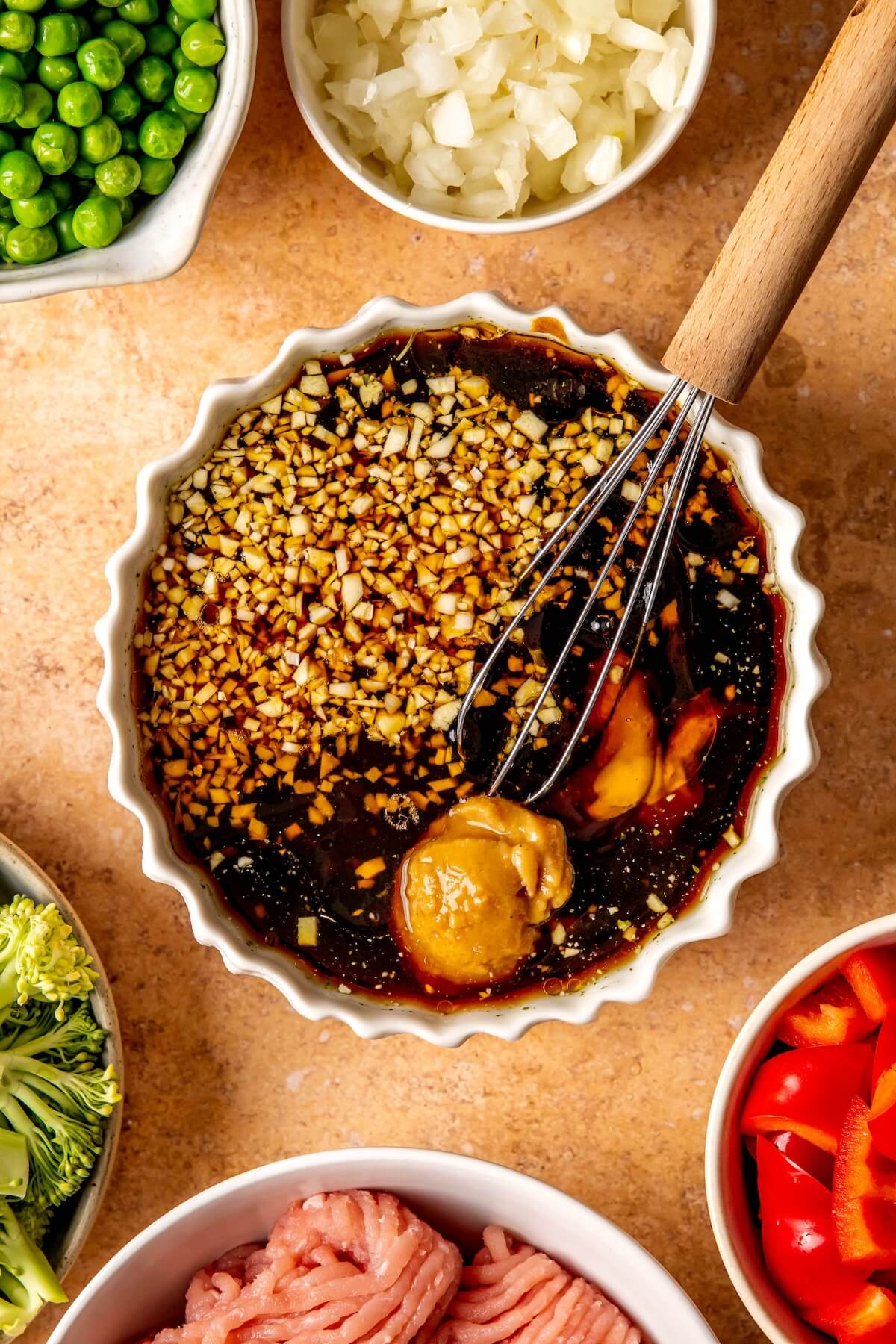 How to Make Miso Peanut Glass Noodle Stir Fry Step 1 - Olivia Adriance