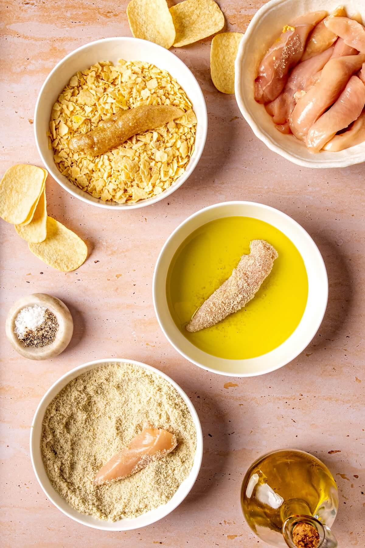 How to Make Potato Chip Crusted Chicken Tenders Step 3 - Olivia Adriance